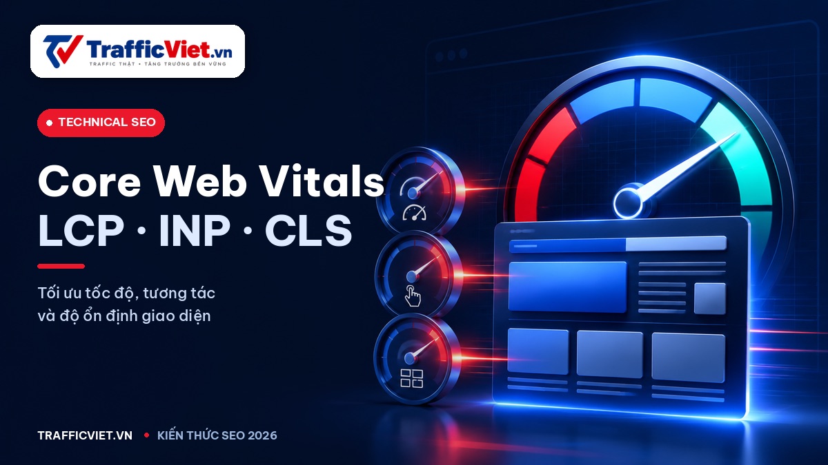 Core Web Vitals 2026 — Tối ưu LCP, INP, CLS để chiếm điểm Page Experience