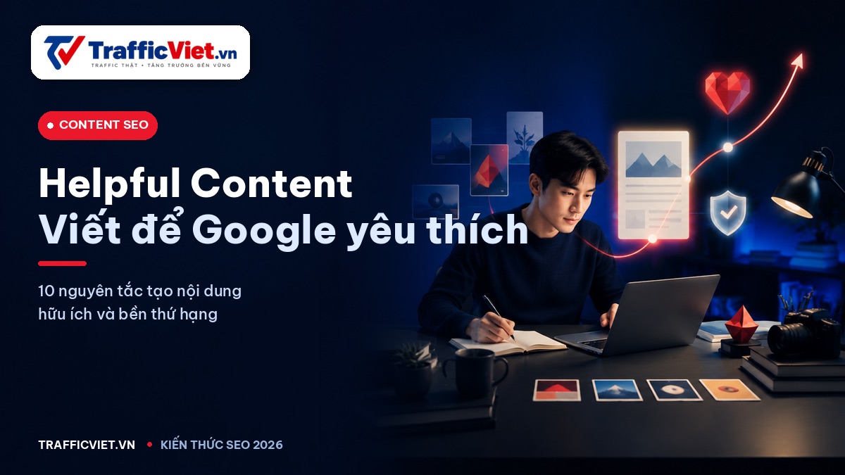 Google Helpful Content Update 2026 — Cách viết content Google yêu thích để rank top