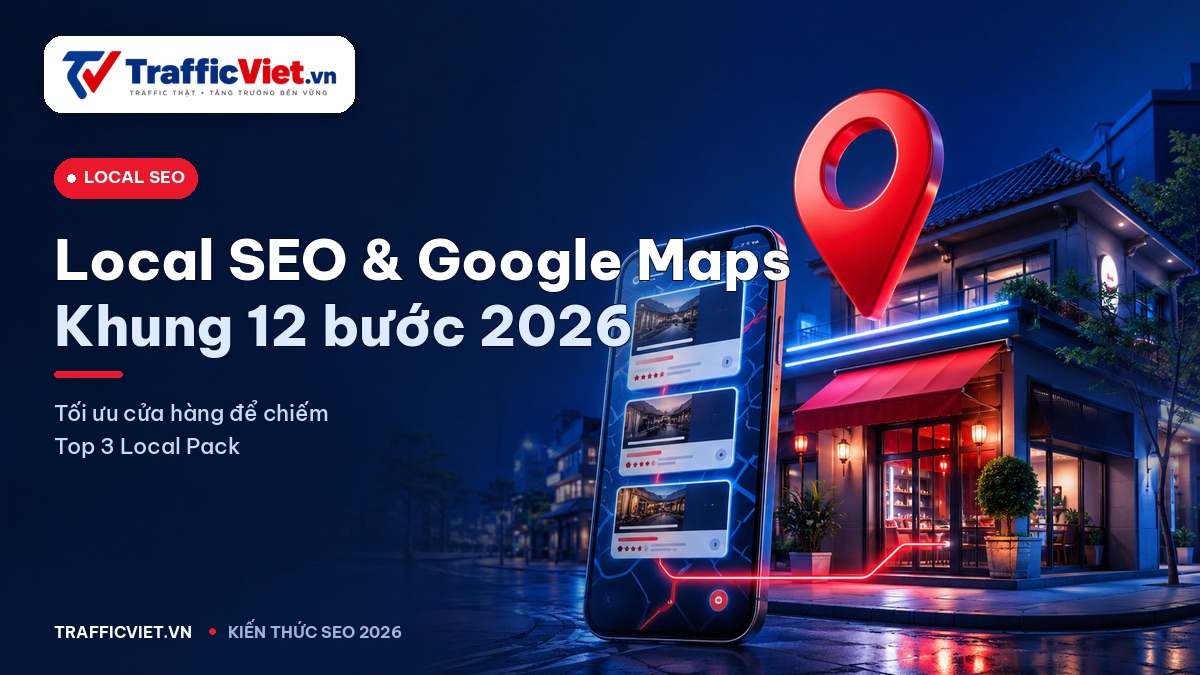 Tối ưu Local SEO & Google Map cho cửa hàng — Khung 12 bước để chiếm Local Pack 2026