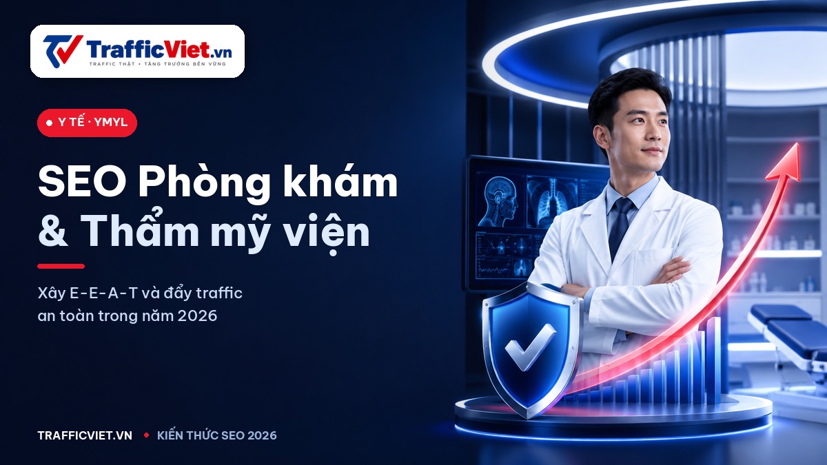 SEO Phòng khám, Thẩm mỹ viện 2026 — Bộ rào EEAT, YMYL và cách đẩy traffic an toàn